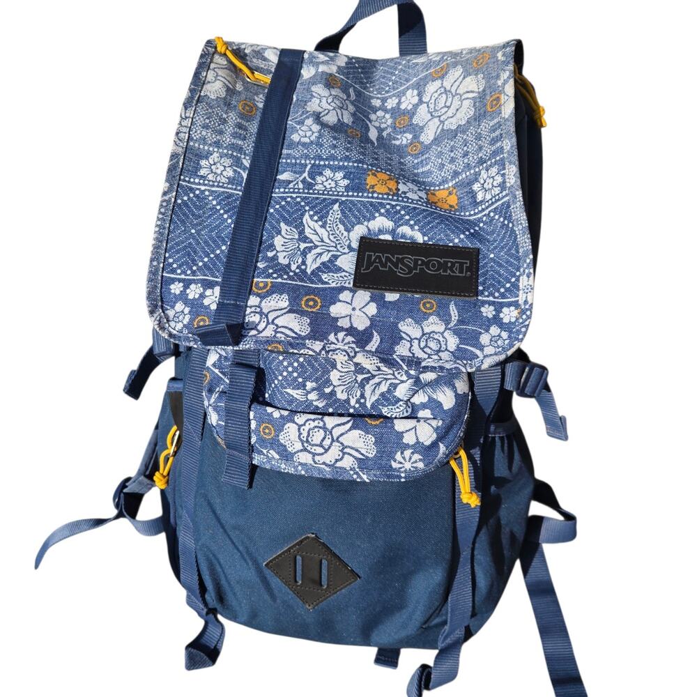 Jansport‎ Hatchet backpack Floral Navy Blue
